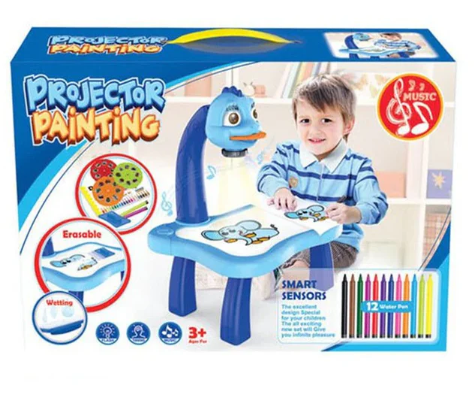 LED Projector Art Painting Table for Kids
