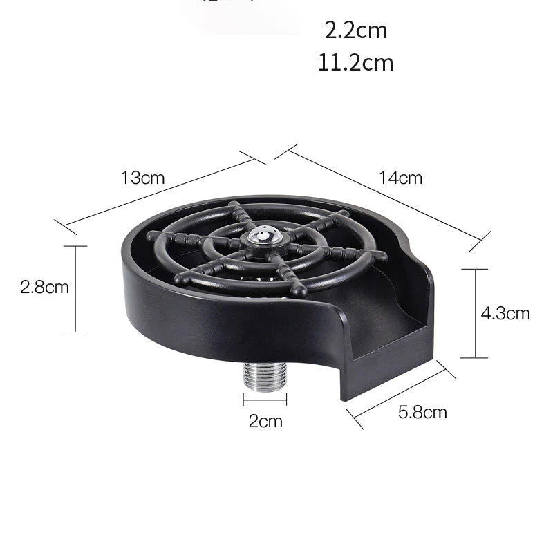 Bar Counter Cup Washer Sink High-pressure Spray Automatic Faucet Coffee Pitcher Wash