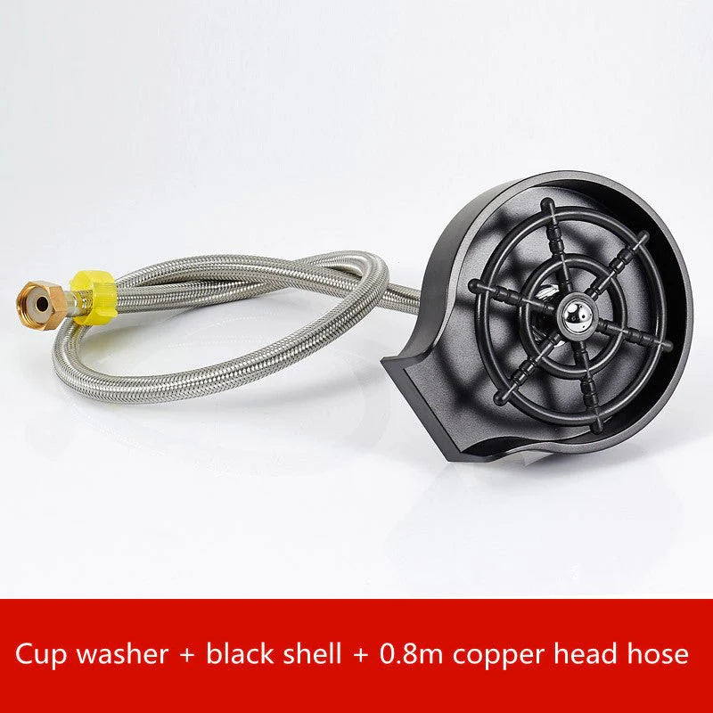 Bar Counter Cup Washer Sink High-pressure Spray Automatic Faucet Coffee Pitcher Wash